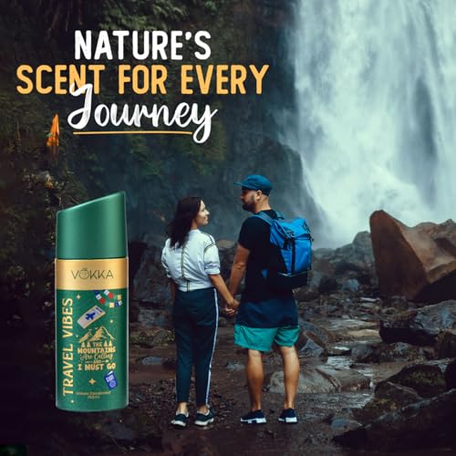 Image of Vokka Vibes Deodorant Body Spray Combo Pack 300ml - 150ml x 2 | Gym & Travel Vibes | Unisex Long Lasting Deo | Strong & Fresh Fragrance for Gym & Travel | Daily Use Perfume Bodyspray for Men & Women