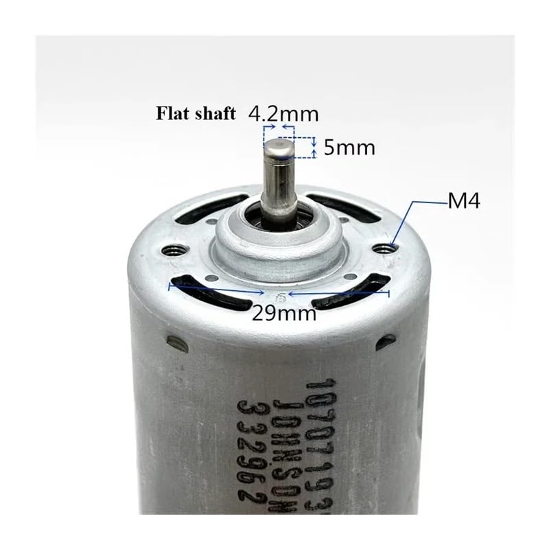1070719 RS-755 Arrancador electrónico CC 6V 12V 18V 24V 4750RPM Rodamiento de bolas delantero 42mm Arrancador electrónico DIY Hobby Toy Model