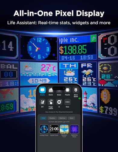 Image of Govee x PAC-MAN Gaming Pixel Light, LED Panel with Real-time Info Display