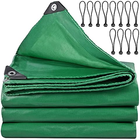 Cieex Tarpaulin Lona resistente al agua con 12 bolas de lona Cover