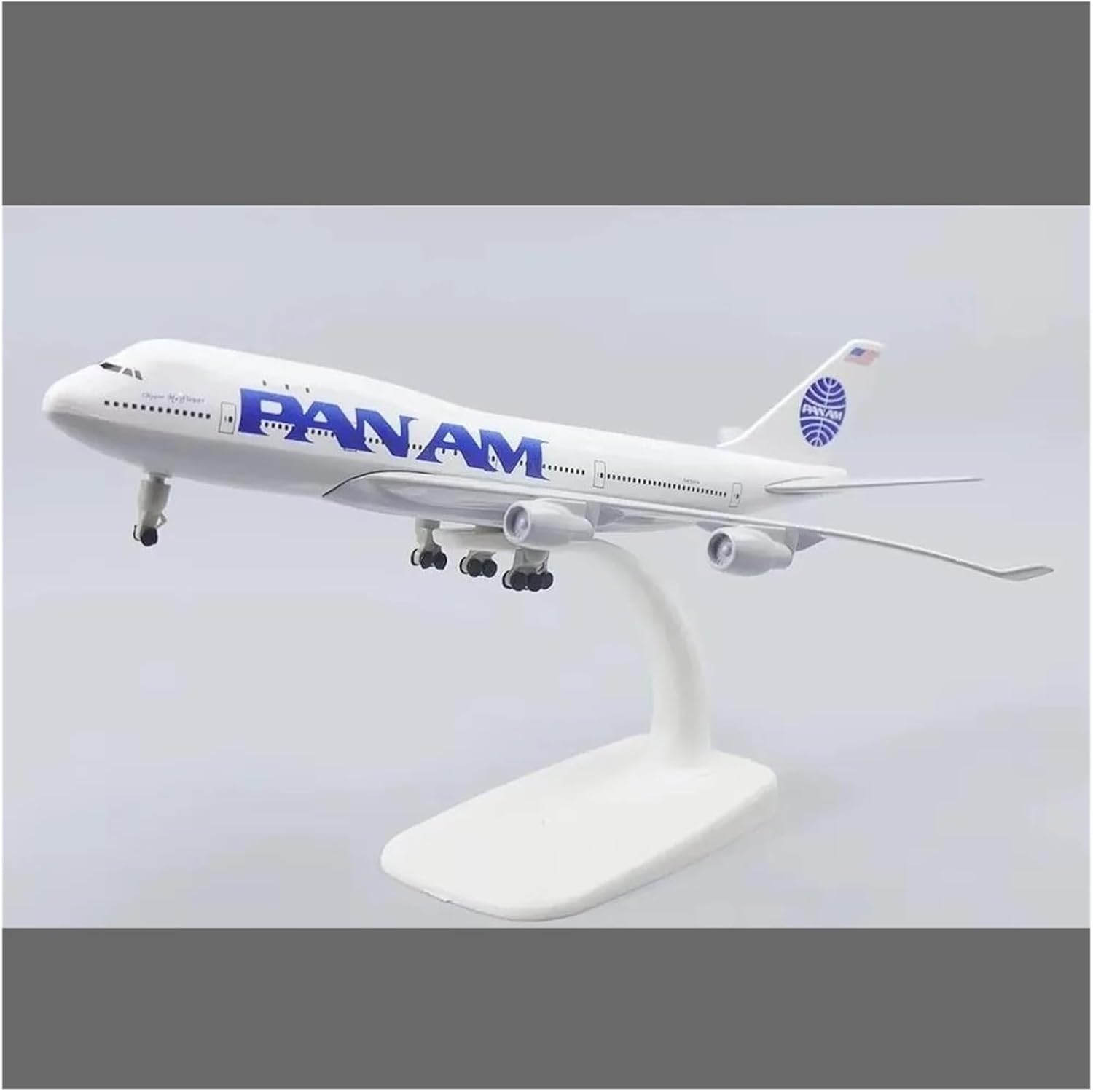 20cm for PAN B747 Die-Casting Alloy Metal Airplane Model with Landing Gear Static Ornaments Hobby Toys Hobby Playgame Kit