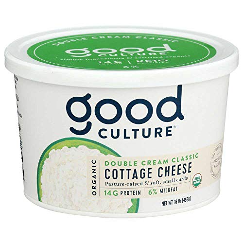 Good Culture Organic Double Cream Classic 6 Percent Cottage Chesse, 16 Ounce -- 6 per case.