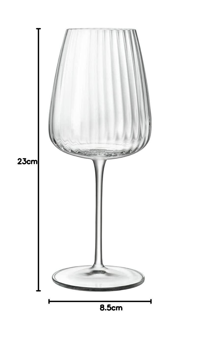 Bormioli Luigi Speakeasies Set aus 6 Weißweingläsern, transparentes Glas, 55 cm