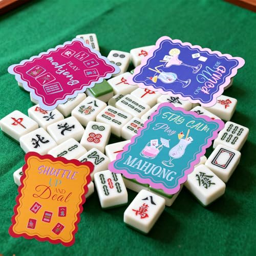 Penitue 4pcs Mahjong Shuffler Cards multicolor miniatura 3