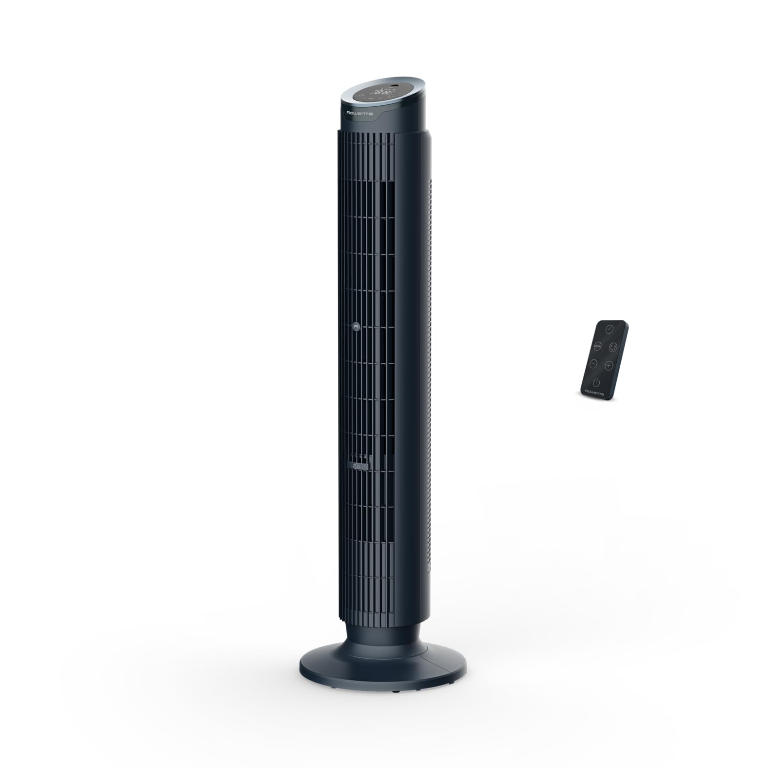 Rowenta Eole Silence Force Turmventilator VU7050F0, 12 Geschwindigkeitsstufen, 5 Automatikmodi, Timer, 60-90°-Schwenkung, Fernbedienung, Blau