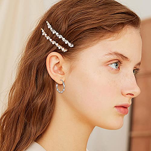 Poplyke Sterling Silver Small Hoop Earrings For Women Circle Twist Endless Hoops For Girls Sisters Friend(Silver-30Mm) #TOP1