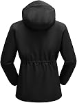 BGOWATU Women's Rain Jacket Waterproof Lightweight Hood Raincoat Packable Outdoor Cycling Windbreaker
