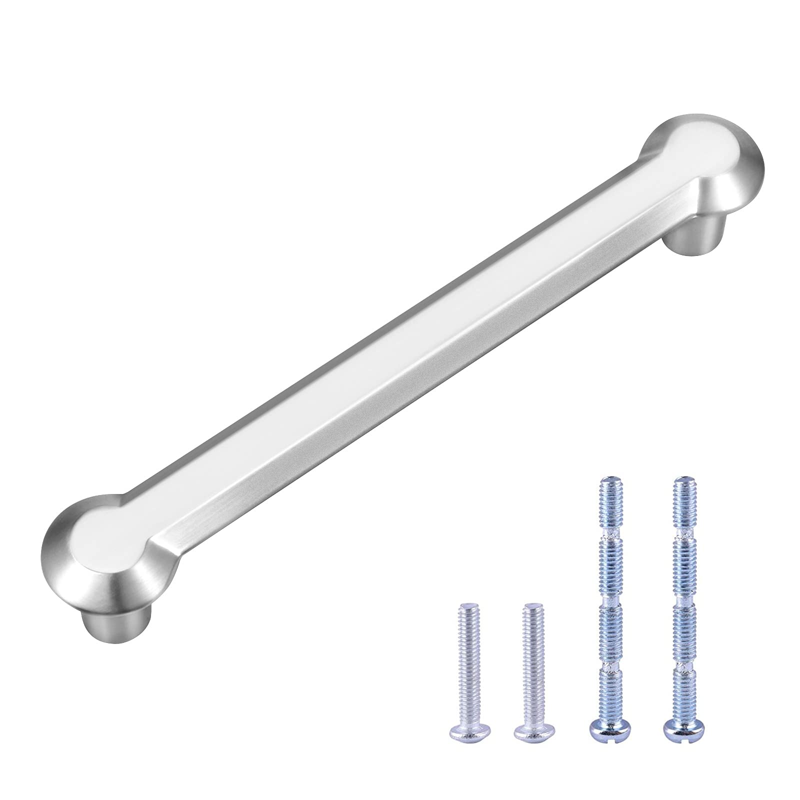 WEAVERBIRD 4 Pack 5 Inch Kitchen Cabinet Handles Cabinet Pulls Brushed Nickel Drawer Pulls Kitchen Cabinet Hardware Kitchen Handles for Cabinets Cupboard Drawer Handles