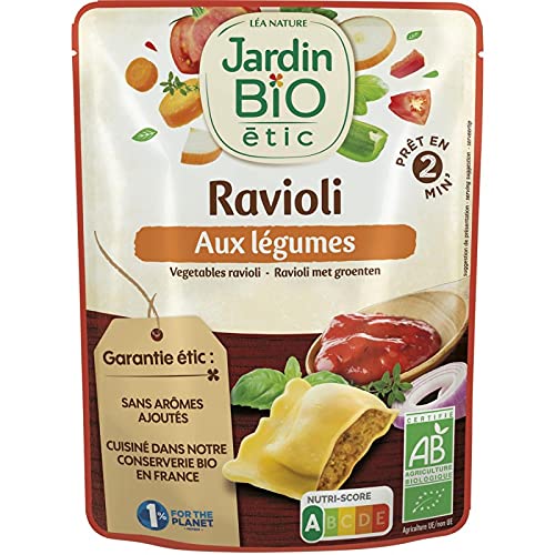 JARDIN BIO - Ravioli Légumes Bio 250G - Lot De 4