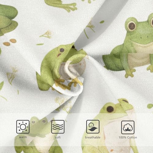 KLL Cute Frog Pattern Baby Boys Soft Boxer Briefs Breathable Children Panties3