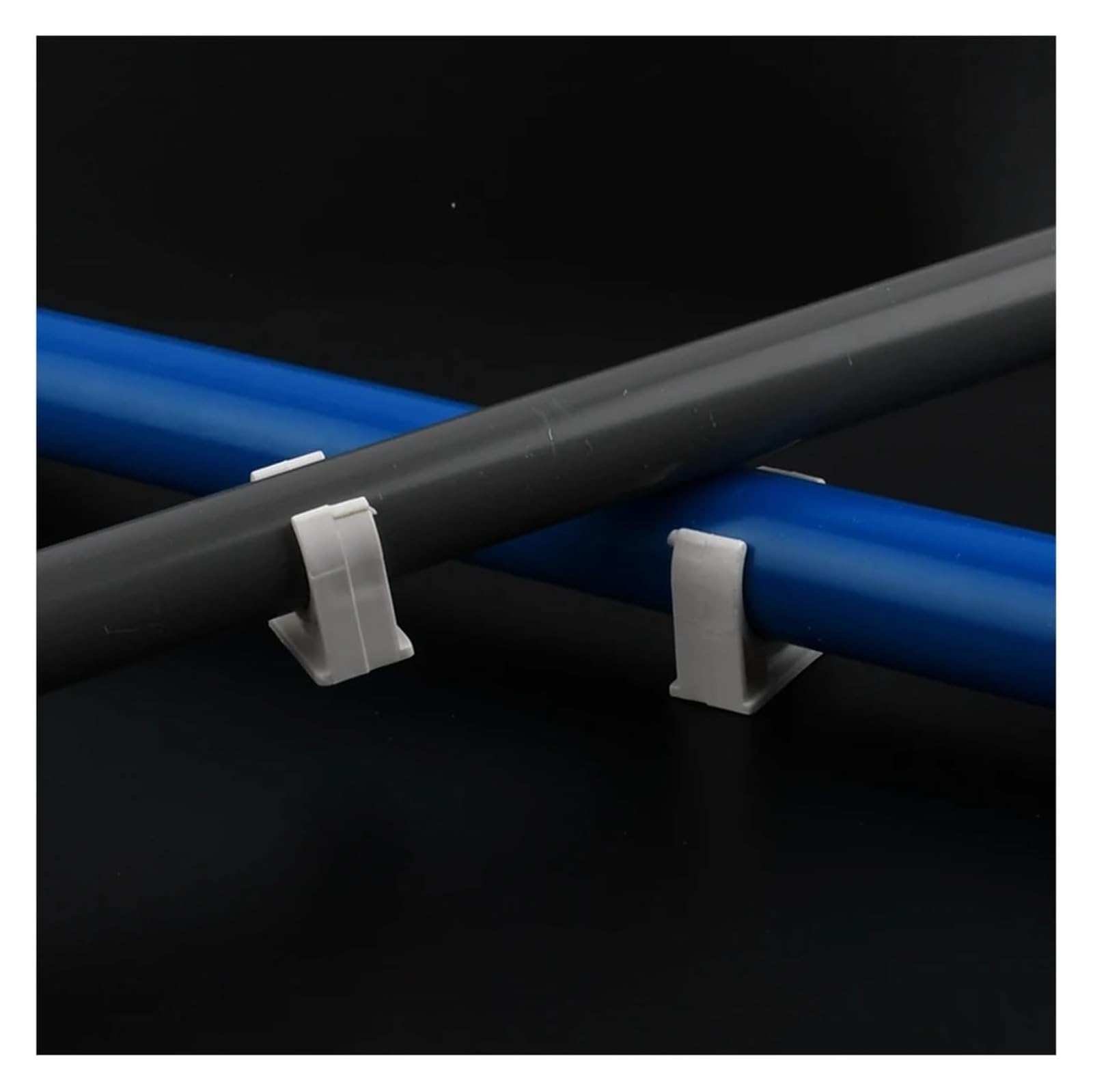 Opaski zaciskowe do rur wodociągowych z PVC, Obejmy rurowe z PVC typu U 20-50 mm do nawadniania ogrodu Akwarium Opakowanie 5-50 szt.(50mm,50Pcs)