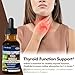 Nurbetoxa Thyroid Support Drops - Liquid Iodine Supplement, Gotas de YODO y Selenio para Tiroides, Con Rodiola Semenovii y Ortiga, Fight Brain Fog w/Ashwagandha & Rhodiola Extract Tincture.2 oz