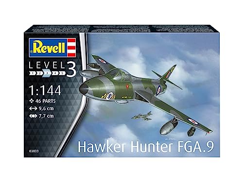 Revell 03833 Hawker Hunter FGA.9 1:144 Scale Unbuilt/Unpainted Plastic Model Kit, small - Image 2