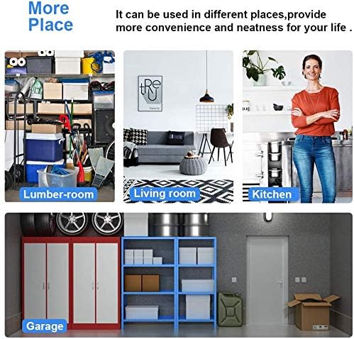 Miniatura 5 de Estantes de almacenamiento de 5 niveles, capacidad de 1250 libras, estantería de alambre resistente, estante de metal NSF, estante de almacenamiento