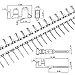 QLOUNI 560pcs 2.54mm Pitch 2 3 4 5 Pin JST SM 2 3 4 5 Pin Male/Female Plug Housing and Pin Header Crimp Terminals Connector Kit
