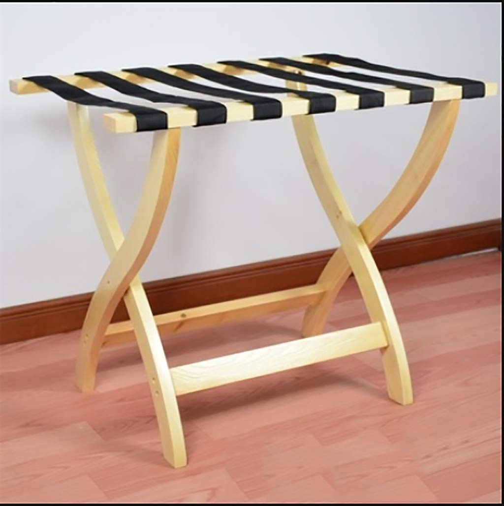 Porte-bagages en bois de hêtre pliable X Fold chic pour suite d'hôtel
