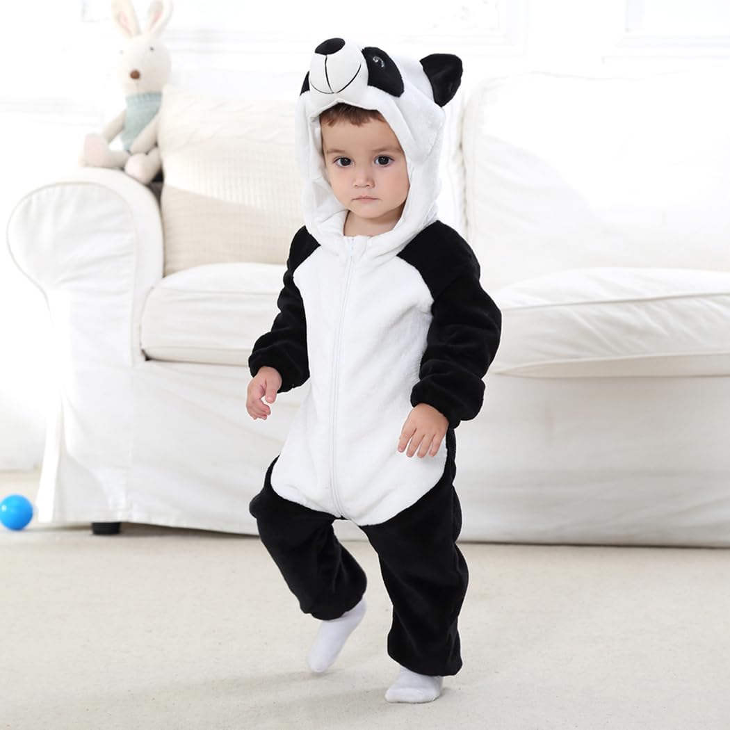 CuteOn Toddler Halloween Costume Onesie Cosplay Romper Christmas Infants Baby Costume Panda 3Months-4Years - Image 6
