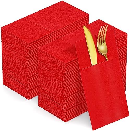 Linen feel christmas napkins
