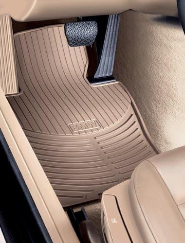 BMW X5 E70 Genuine Factory OEM 82550417966 All Season Front Floor Mats Biege 2007-2012 (set of 2 front mats)
