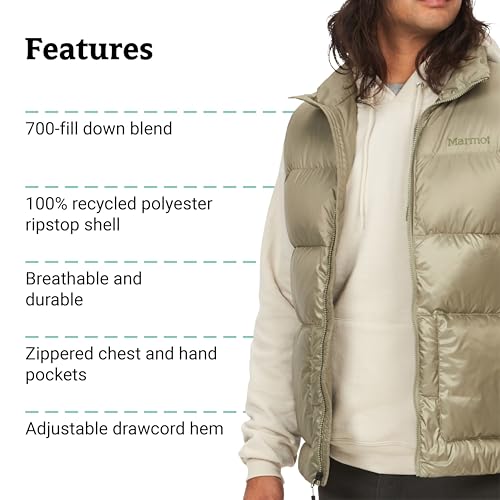 Image of MARMOT Men's Guides Down Vest - 700-Fill Insulated, Water-Resistant, Lightweight Puffer