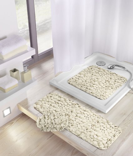 Kleine Wolke 1 Stepstone bathmat in Beige, Nature, Wanneneinlage 36 x 92 cm