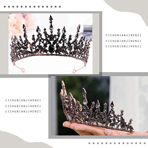 Coronas de boda nupciales y tiaras de cristal para mujer 2