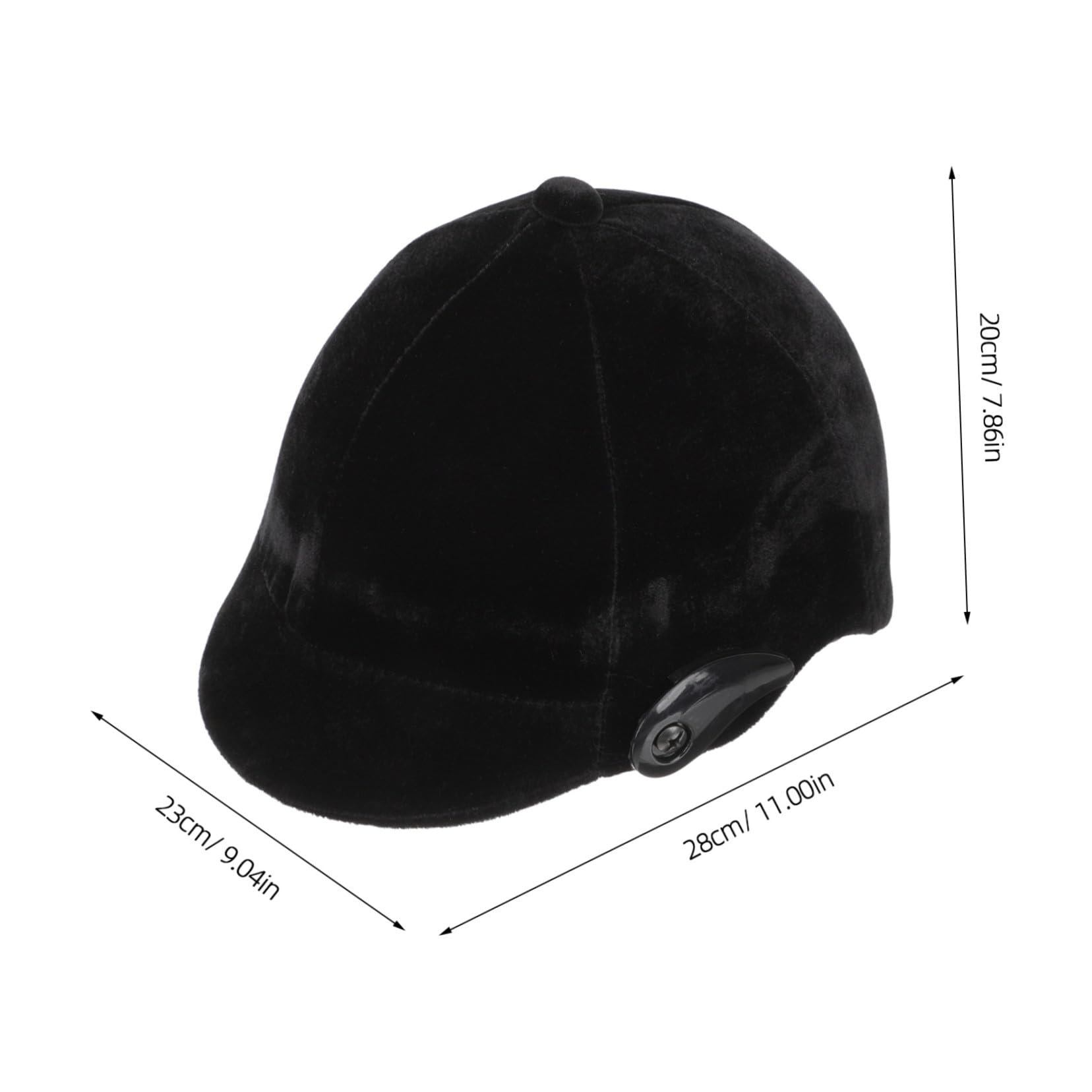 Casco Nero in Polipropilene Ragazzi da Equitazione