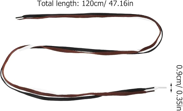 Flat Shoelaces 11 Pairs 44.8inch Athletic Flat Shoe Laces for Sneakers Sports Shoes Boots Skate Shoes, Black White Brown