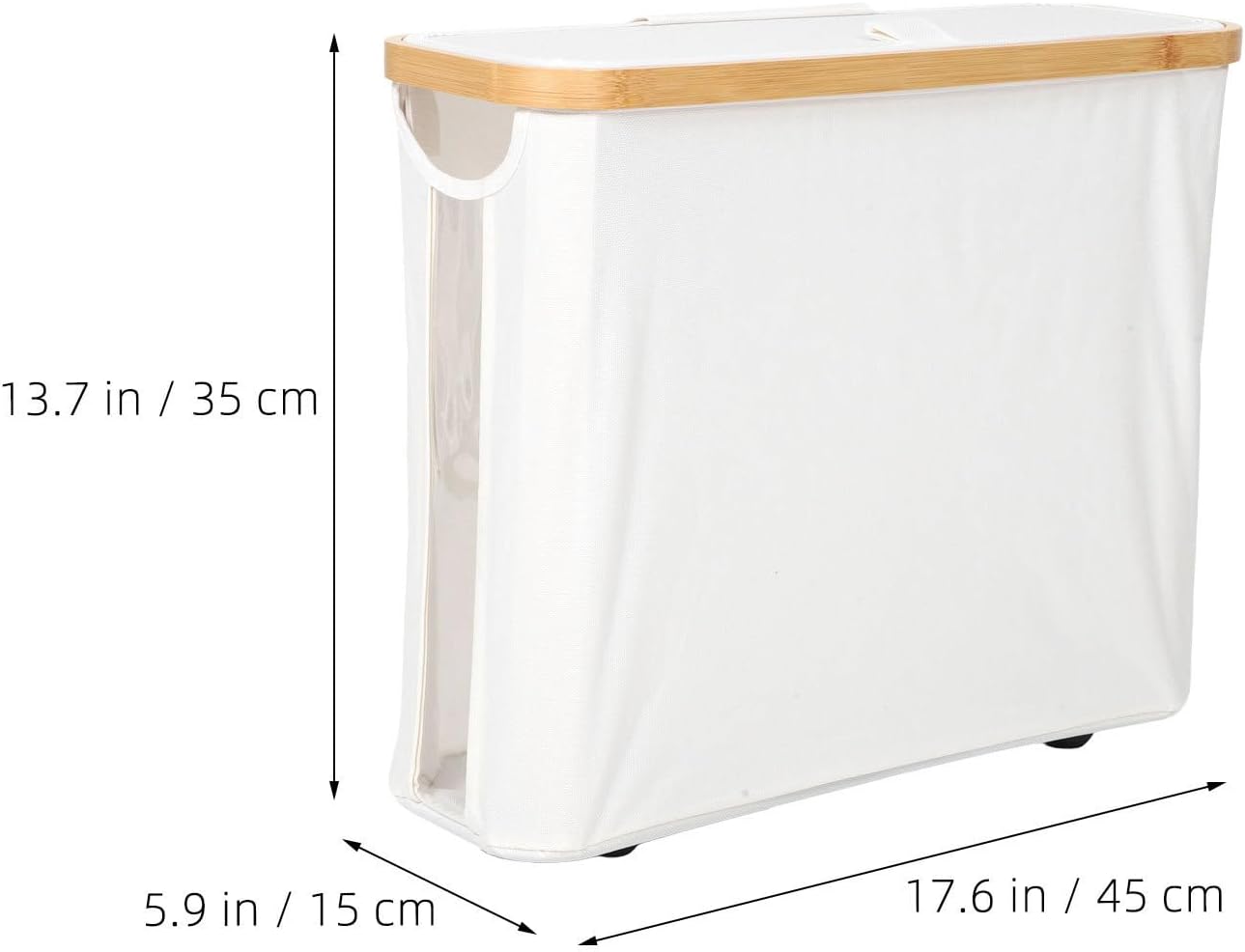 2pcs Toilet Tissue Holder Basket with Lid and Handles