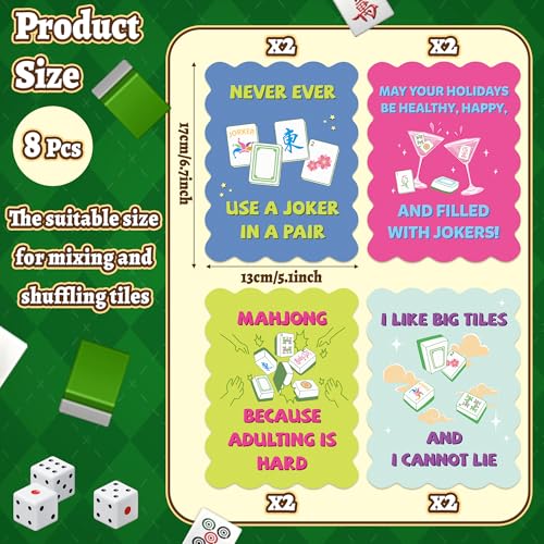 Set de 8 Mezcladores de Mahjong con Bolsa de Almacenaje miniatura 2