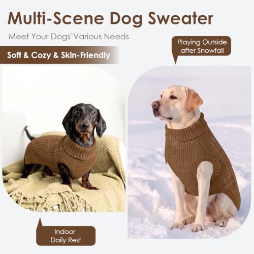 Image of AOFITEE Small Dog Sweater, Christmas Dog Sweaters for Small Dogs Girl Boy