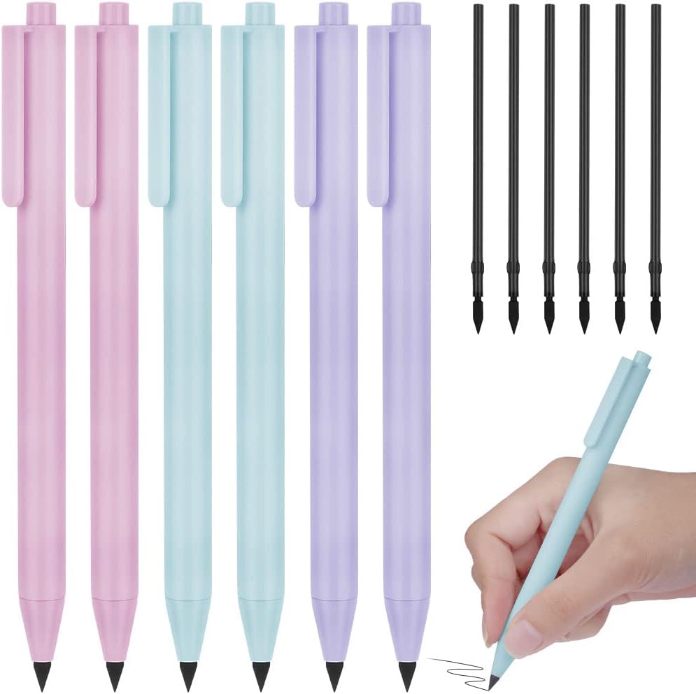 AYZTKUX Infinity Pencil Set - 6 Magic Pencils With India