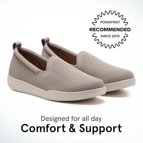 ABEO Women's Encore Knit Slip On Sneakers | Metatarsal Sneakers | Breathable Knit Slip On Sneakers | Womens Travel Sneakers | Built-in Metatarsal Pads2