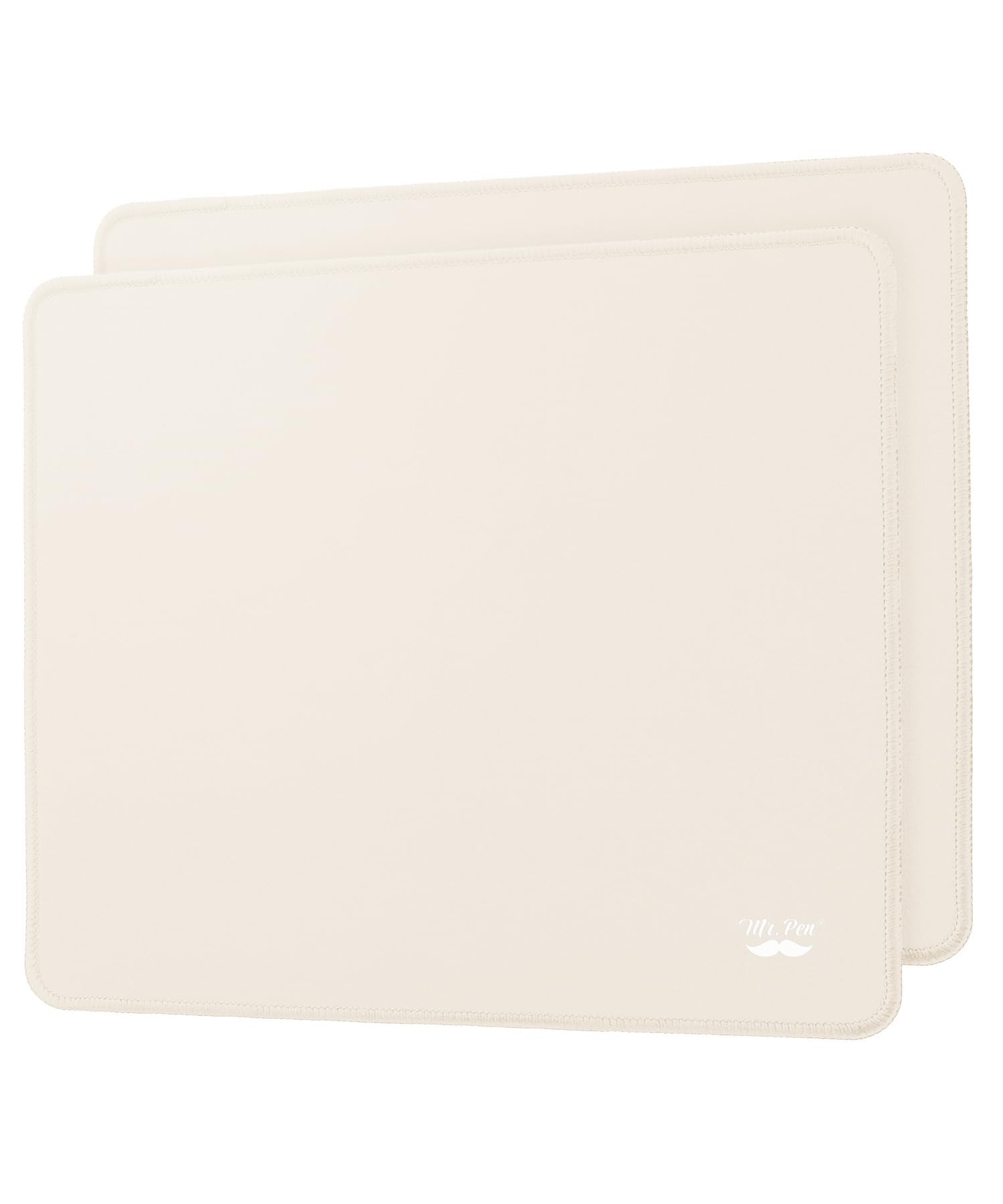 Mr. Pen 2 Pack Beige Gaming Mouse Pads - 12.8"x11.3", Laptop & Computer Compatible