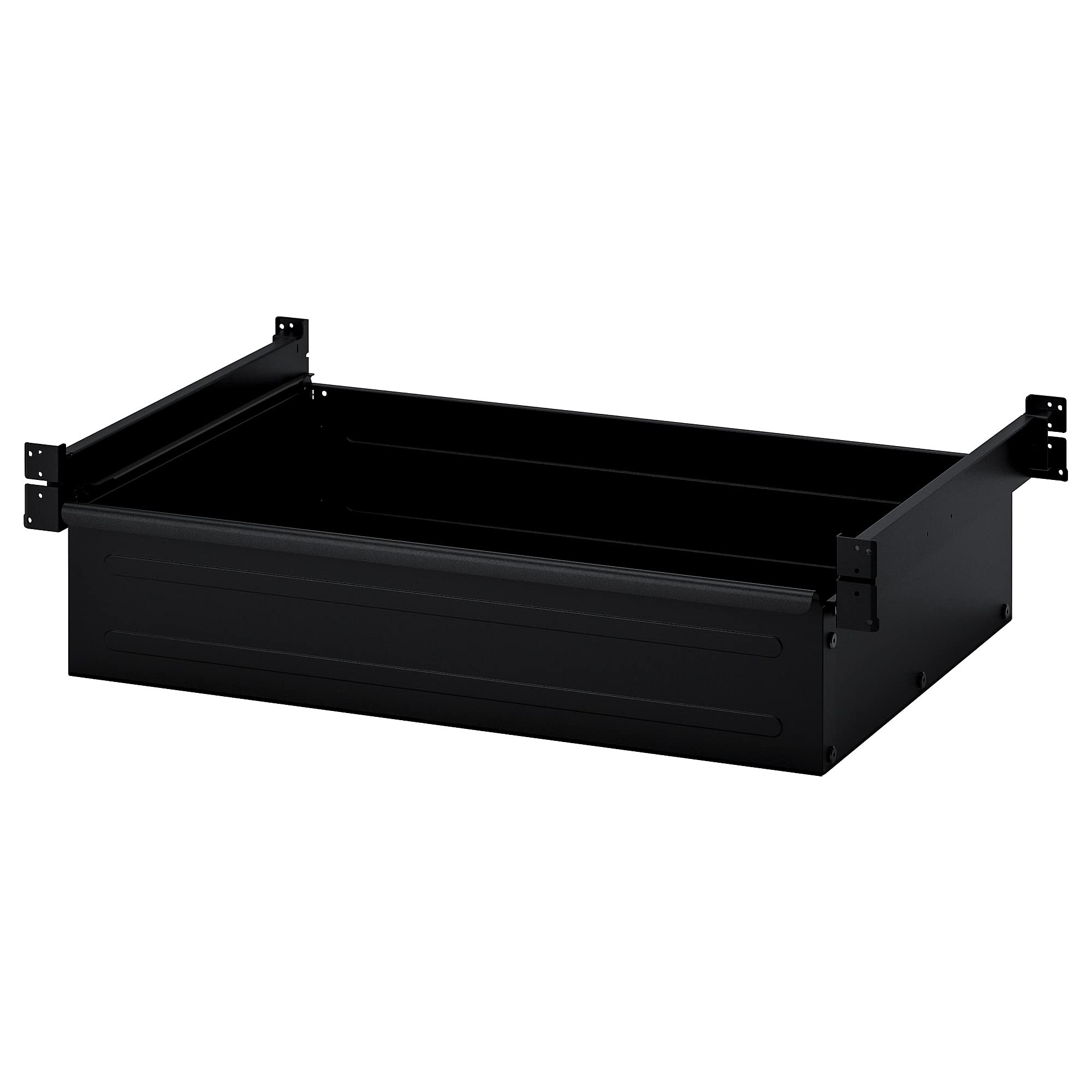 BROR tiroir en acier noir 84x54 cm coulissant pour meuble de rangement industriel
