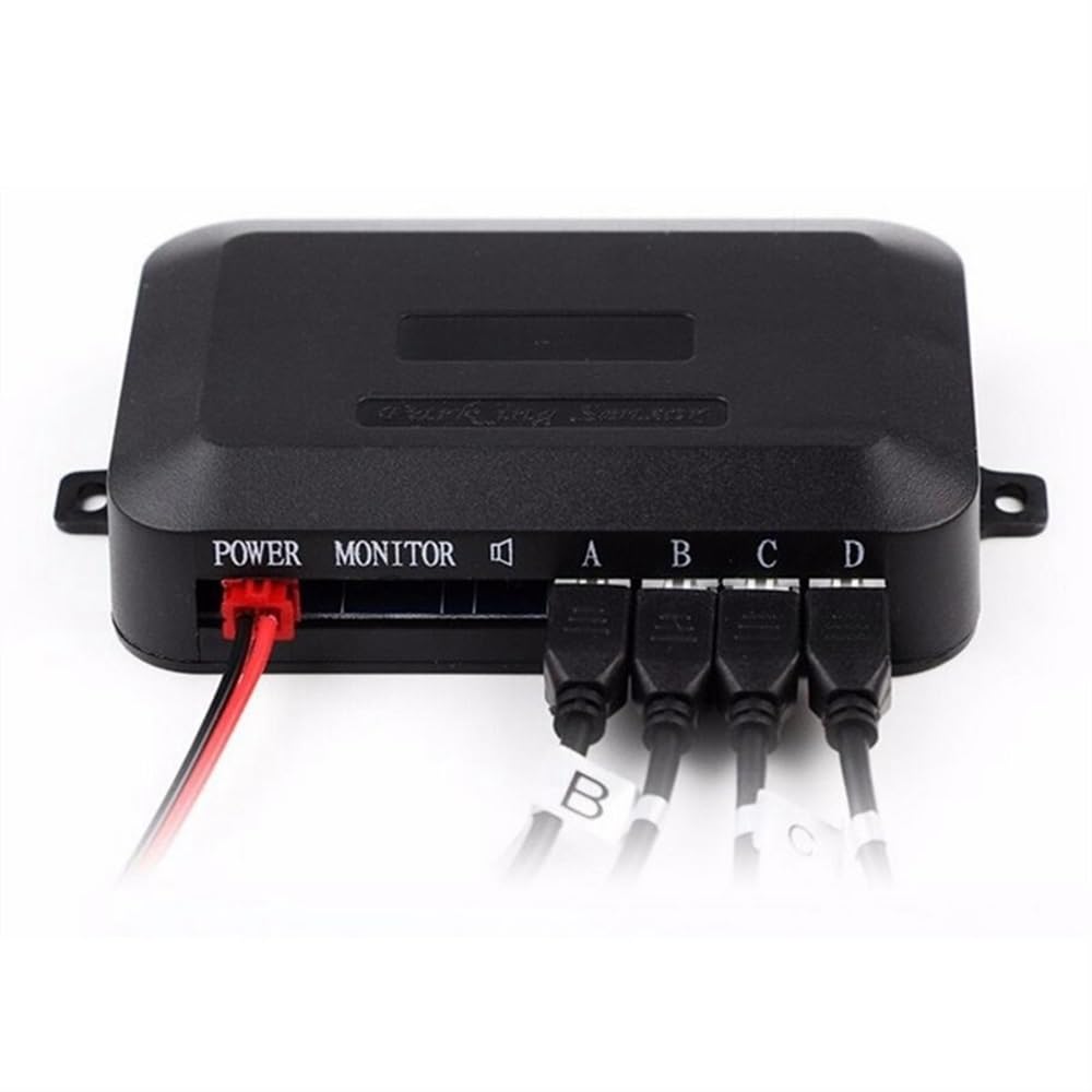Capteur Radar recul Kit de capteurs stationnement arrière avec 4, avertisseur sonore, Radar recul, détection d'angle Mort, 12 V, Couleurs