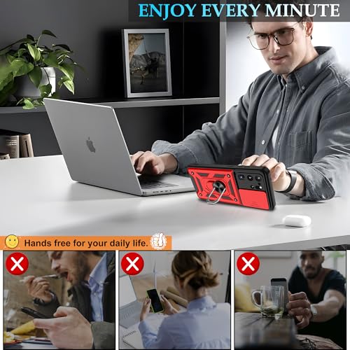 Coque anti-chute Samsung S20 Ultra protège objectif et écran rouge