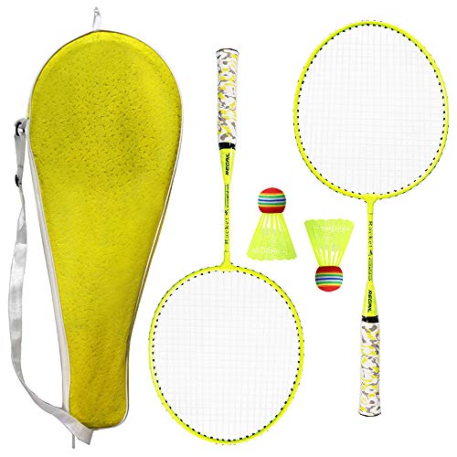 Outdoor Sport Badminton Rackets Badminton Set 1 Pair Badminton Rackets with Balls 2