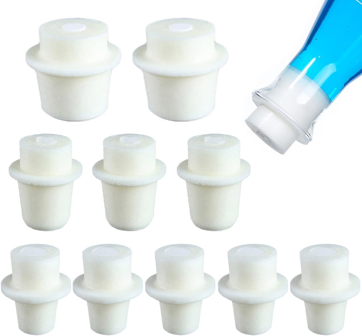 Erlenmeyer Flask Stopper Set, Silicone Plugs for Bottle Laboratory Test Tube Bungs Experiment Accessories Silicone Stoppers Suppliess - 16-18mm 5pcs, 21-25mm 3pcs, 30-34mm 2pcs