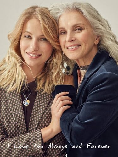 Sunflower Heart Necklace Gifts for Wife Women, 925 Sterling Silver Forever Love Jewelry, Wedding Anniversary Birthday Gifts, Mother Girlfriend Daughter Jewel with 2 Birthstones - Image 7