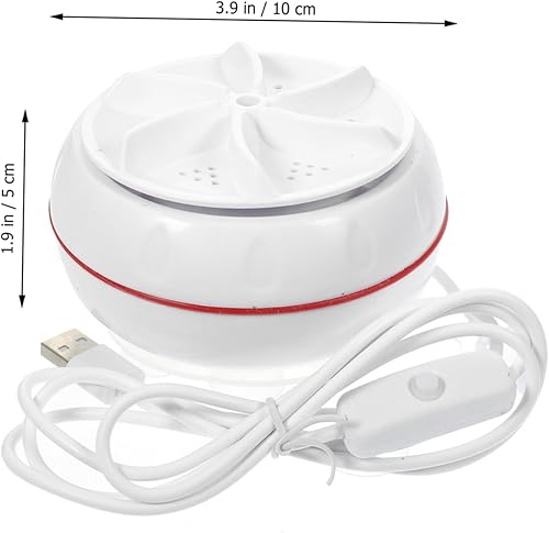 Miniatura 8 de Mipcase Lavadora portátil de 30 W, lavadora de viaje con alimentación USB, para ropa delicada, sincronización inteligente, limpieza profunda para el