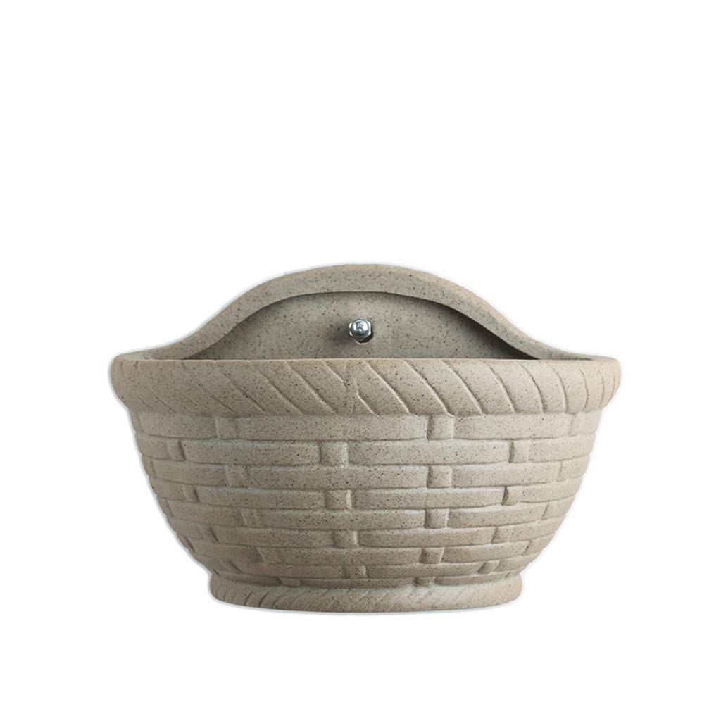 Cesta colgante tiesto decorativo de pared para plantas y flores
