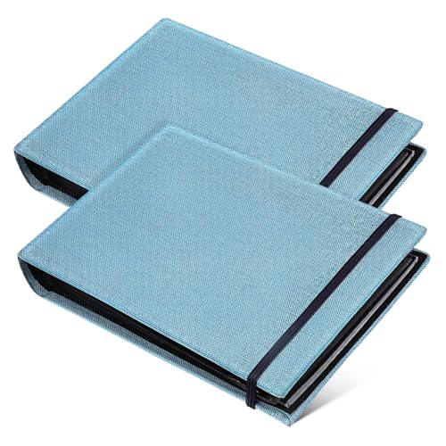 OSOLADY 2piezas Álbum De Tela Mini Portátil Álbum De Fotos Pequeño Para Bodas y Showers Álbumes De Imágenes De Viaje