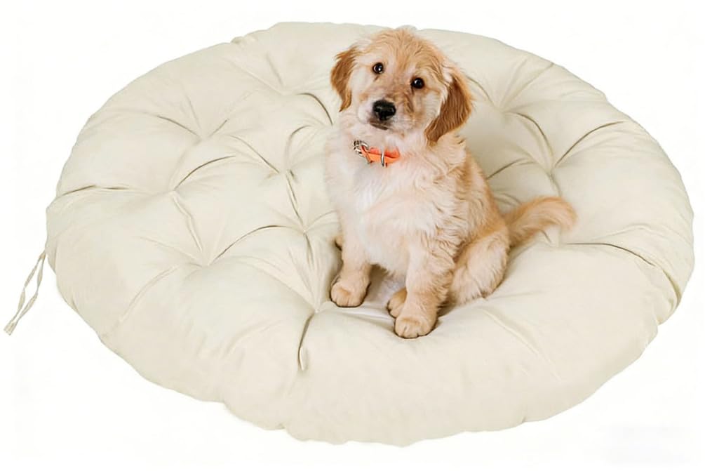 Cuscino rotondo oversize per sedia Papasan, morbido e spesso, impermeabile, per sedie a dondolo da giardino o prato, dimensioni 157,5-178 cm, ideale per comfort e stile