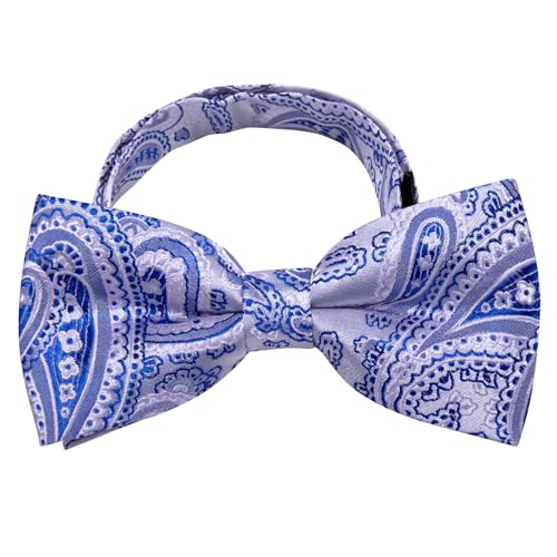 Image of YourTies Bow Ties for Men Pretied Bowties Solid Color Satin Bow Tie Formal Business Tuxedo Wedding Party Prom