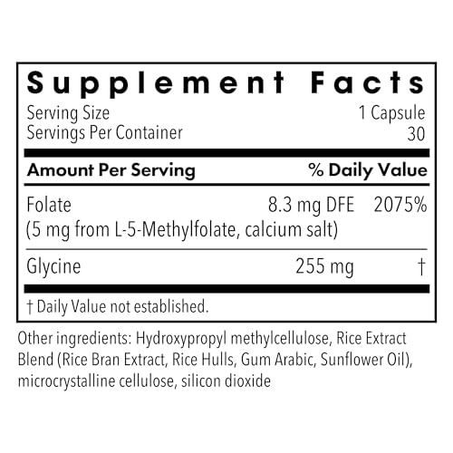 image for MethylPro L-Methylfolate 5 mg - Supports a Healthy Mindset - Active Fo