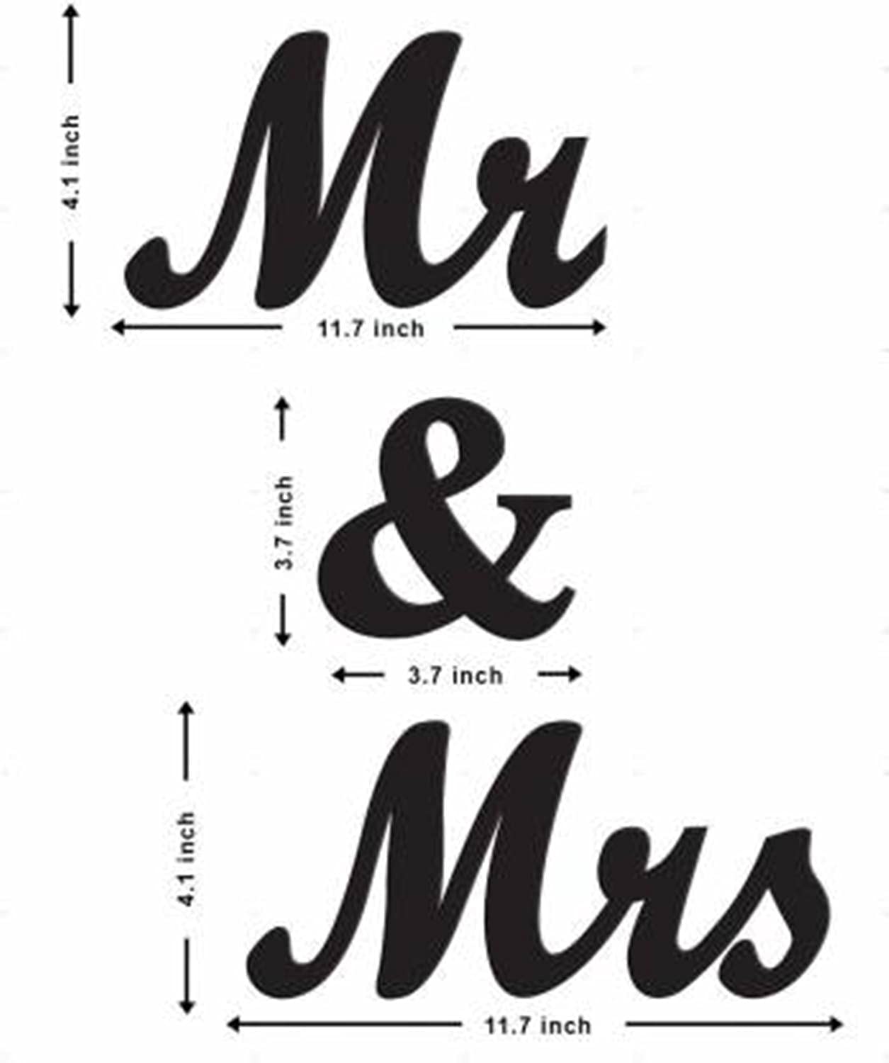 Prinzip Mr and Mrs Husband and Wife Bedroom Wall Decal Stickers Art Decor 1