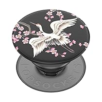 PopSockets Impugnatura per telefono a base vegetale con cavalletto espandibile, impugnatura adesiva, ecologica – Gru in volo