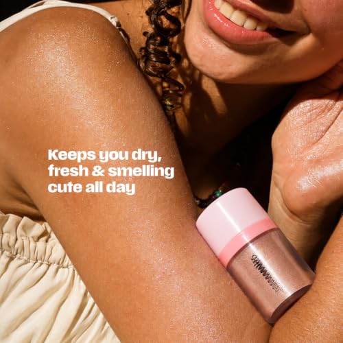 Image of Sammmm Stardust Fragranced Body Glitter Powder 12.5 ml | Lightweight & Buildable Body & Face Shimmer for Women | Non-Cakey & Glowing Finish | Talc-Free, Alcohol-Free Glitter for Party & Festive Looks