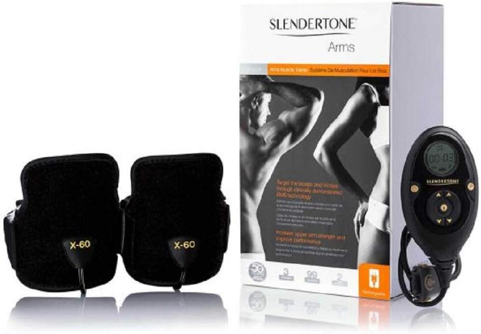 Slendertone Bicep and Tricep Bracelets H/F Toning Unisex-Adult, Black, 10-18 Inch